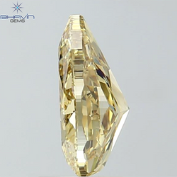 GIA認定 1.27 CT クッションダイヤモンド イエローカラー 天然ダイヤモンド VS1 クラリティ (5.97 MM)