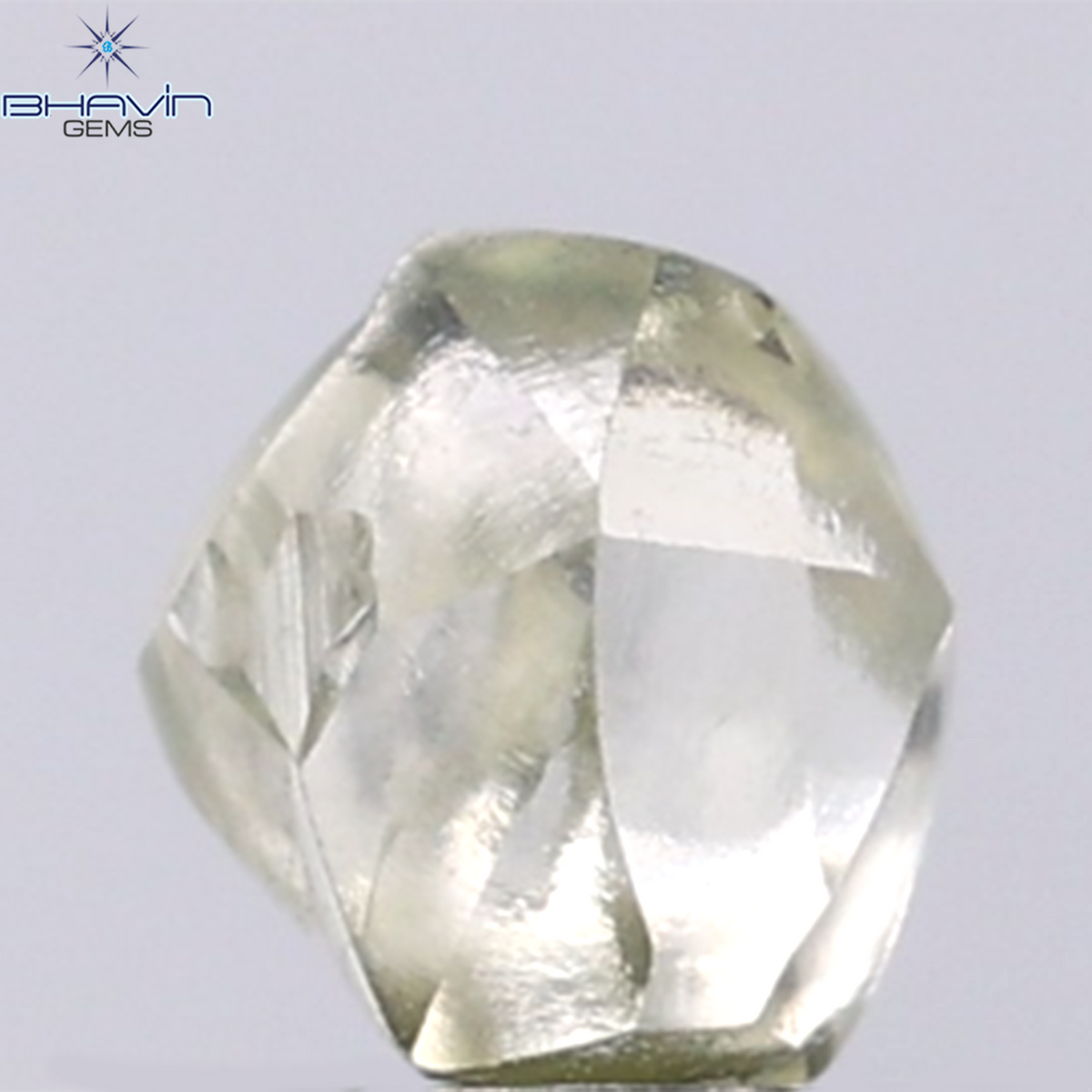 1.17 CT Natural Rough Diamond Green Color Clarity VS (6.24 MM)