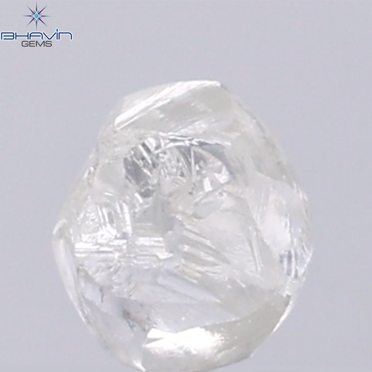 0.93 CT Natural Rough Diamond White Color Clarity VS (5.33 MM)