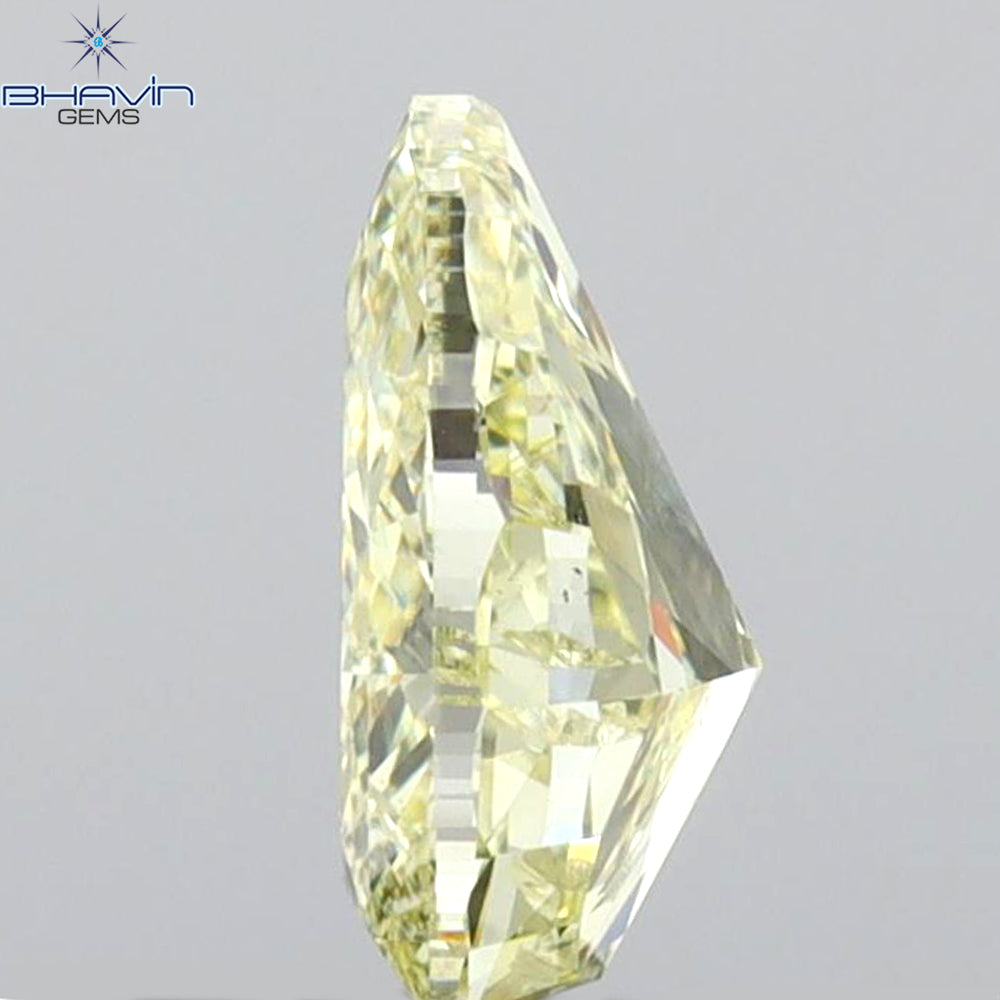 GIA認定 1.27 CT クッションダイヤモンド イエローカラー 天然ダイヤモンド VS1 クラリティ (5.97 MM)