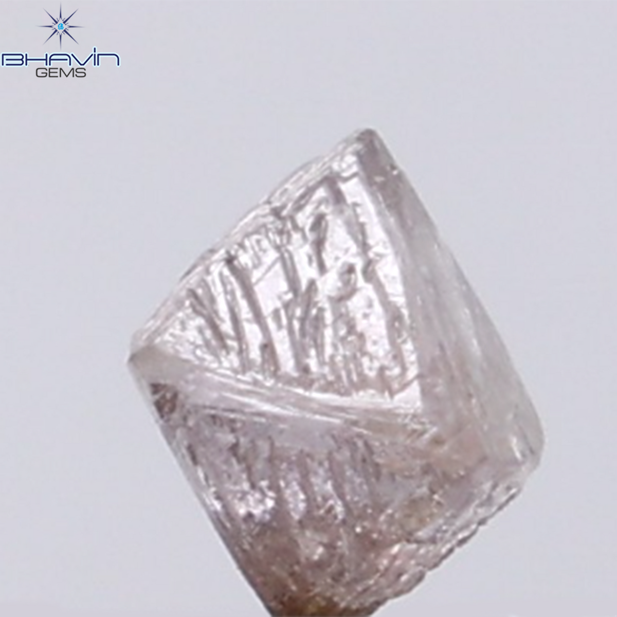 0.99 CT Natural Rough Diamond Pink Color Clarity SI (5.00 MM)