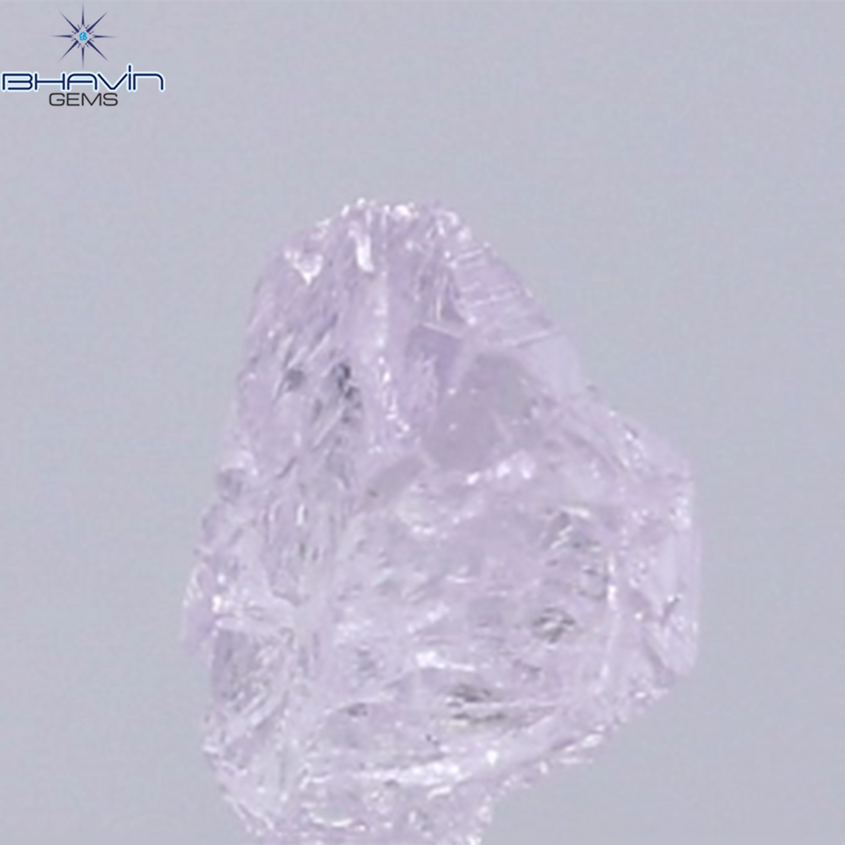 0.37 CT Natural Rough Diamond Pink Color Clarity VS (4.72 MM)