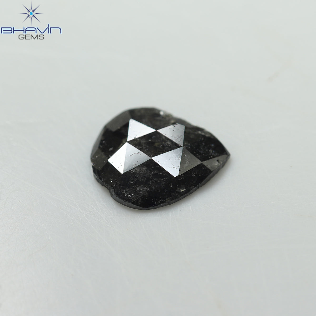 1.75 CT/5 ピース スライス形状 天然ダイヤモンド ソルト アンド ペッパー カラー I3 クラリティ (10.45 MM)