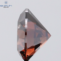 1.00 CT Natural Round Diamond Dark Brown Color Clarity SI1 (6.35 MM)
