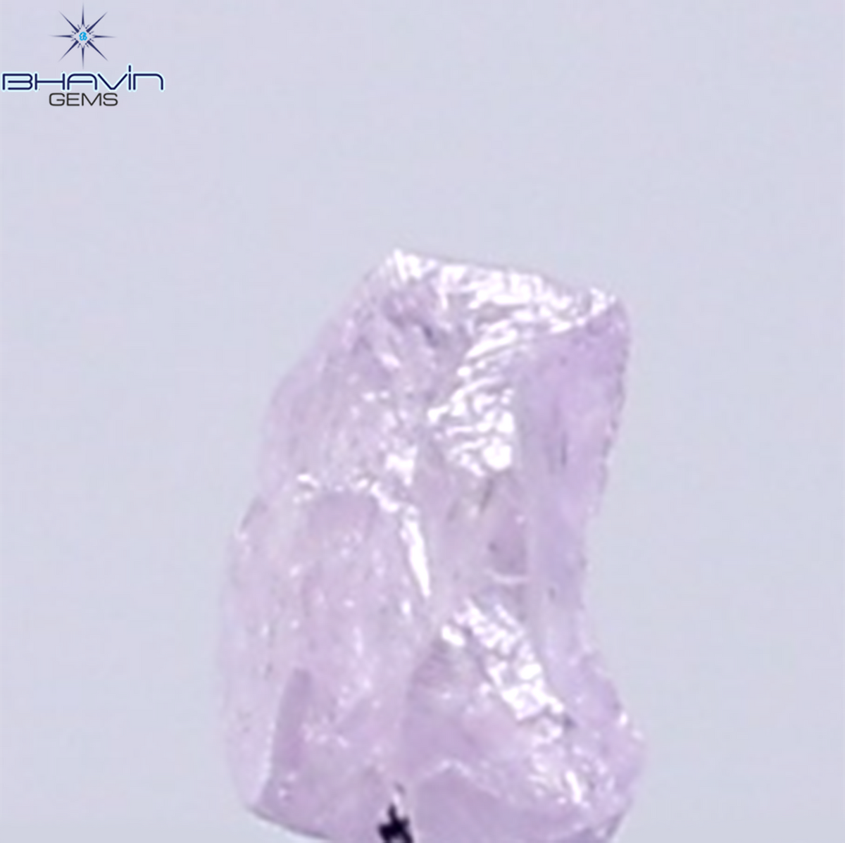 0.08 CT Natural Rough Diamond Pink Color Clarity SI (2.59 MM)