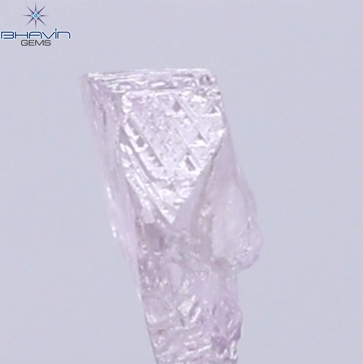 0.22 CT Natural Rough Diamond Pink Color Clarity VS (4.56 MM)