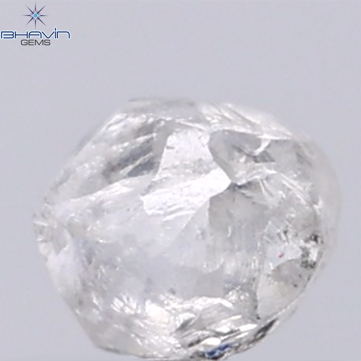 0.91 CT Natural Rough Diamond White Color Clarity SI (5.62 MM)