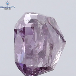 0.39 CT Radiant Diamond Natural Pink Color I3 Clarity (3.71 MM)