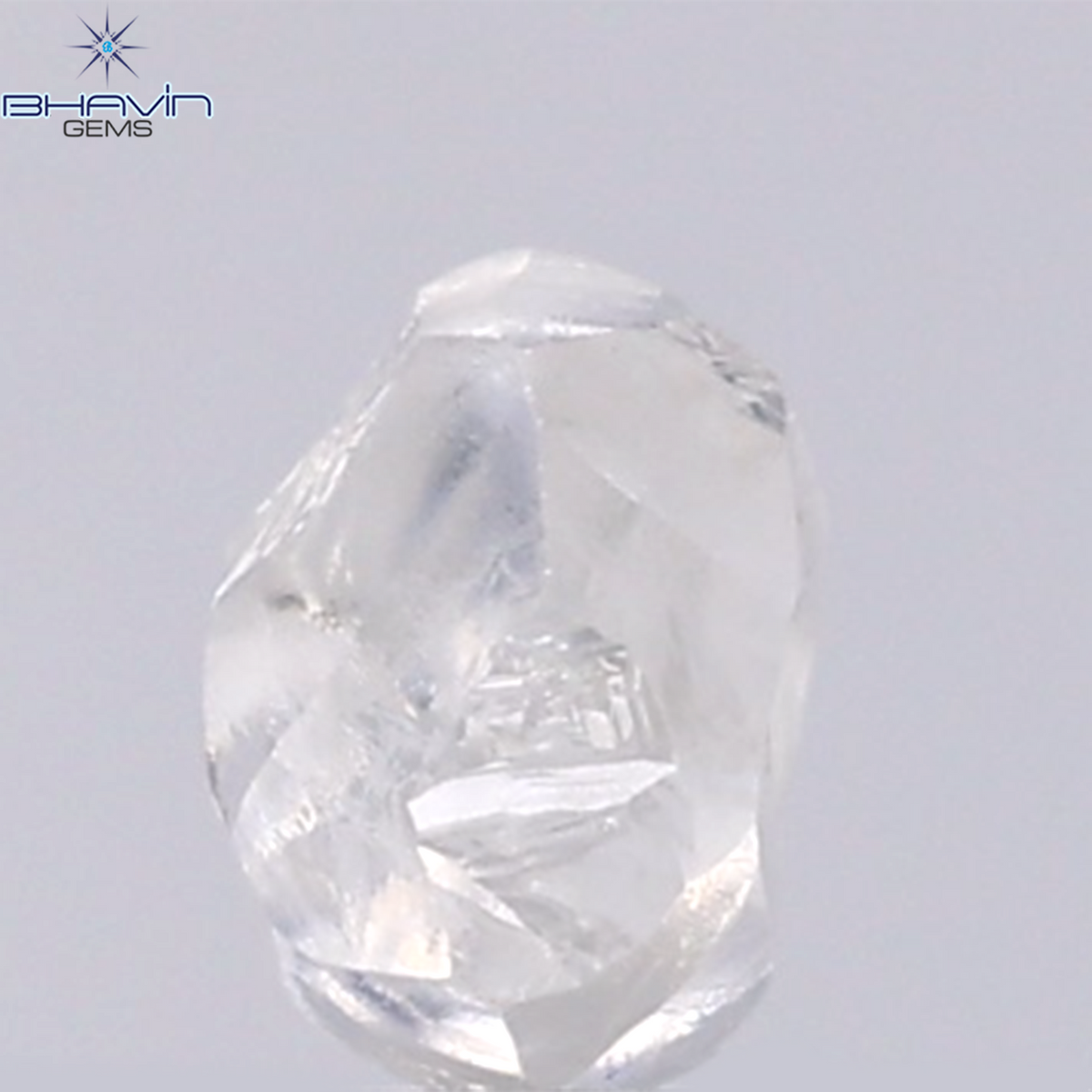 0.90 CT Natural Rough Diamond White Color Clarity VS (5.67 MM)