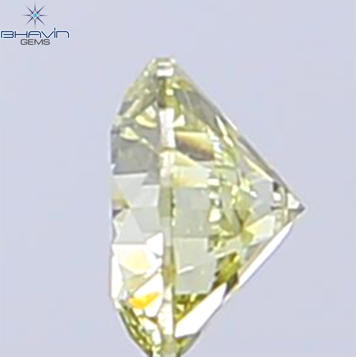 0.32 CT Natural Round Diamond Intense Yellow Color Clarity VSI (4.29 MM)