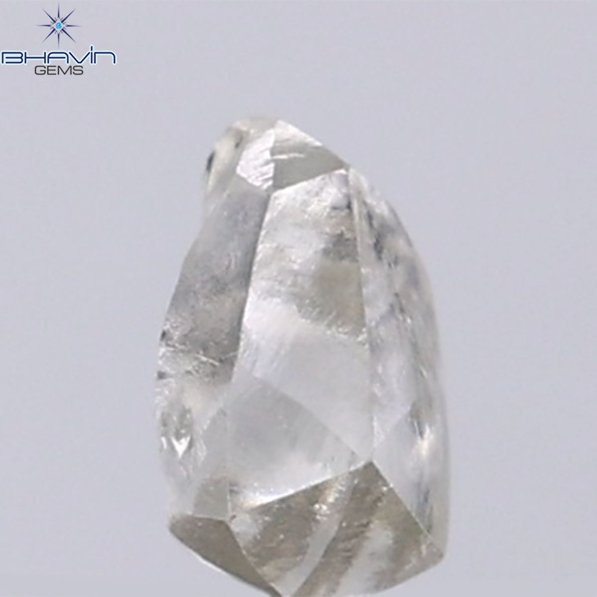 0.92 CT Natural Rough Diamond Grey Color Clarity VS (5.95 MM)