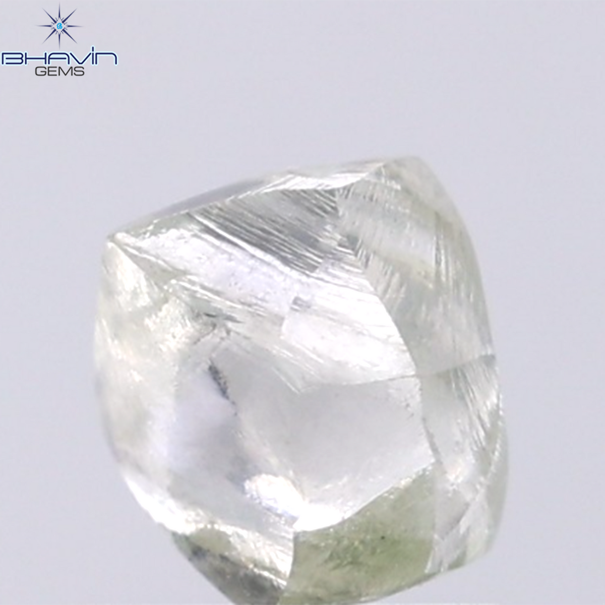 1.74 CT Natural Rough Diamond Green Color Clarity VS (7.28 MM)
