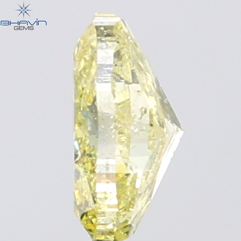 GIA認定 1.27 CT クッションダイヤモンド イエローカラー 天然ダイヤモンド VS1 クラリティ (5.97 MM)
