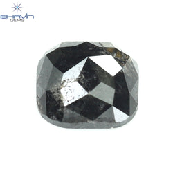 0.62 CT Cushion Shape Natural Diamond Salt And Pepper Color Color I3 Clarity (5.31 MM)