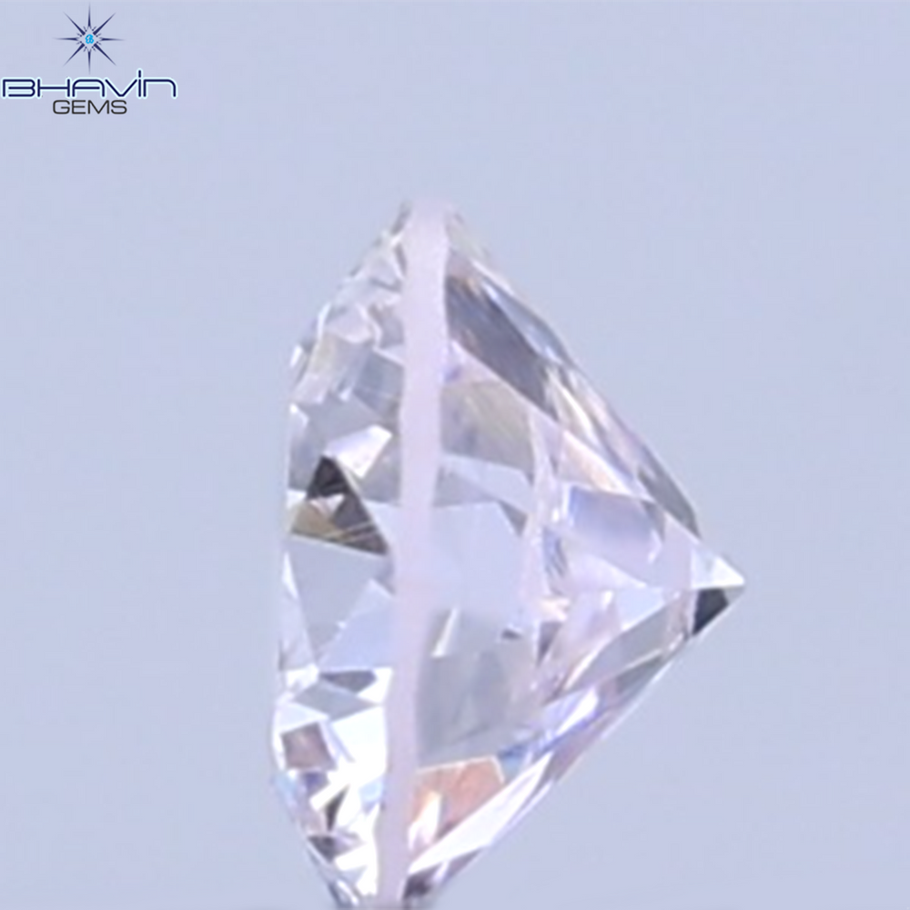 0.26 CT ラウンドシェイプ 天然ダイヤモンド ピンクカラー VS1 クラリティ (4.10 MM)