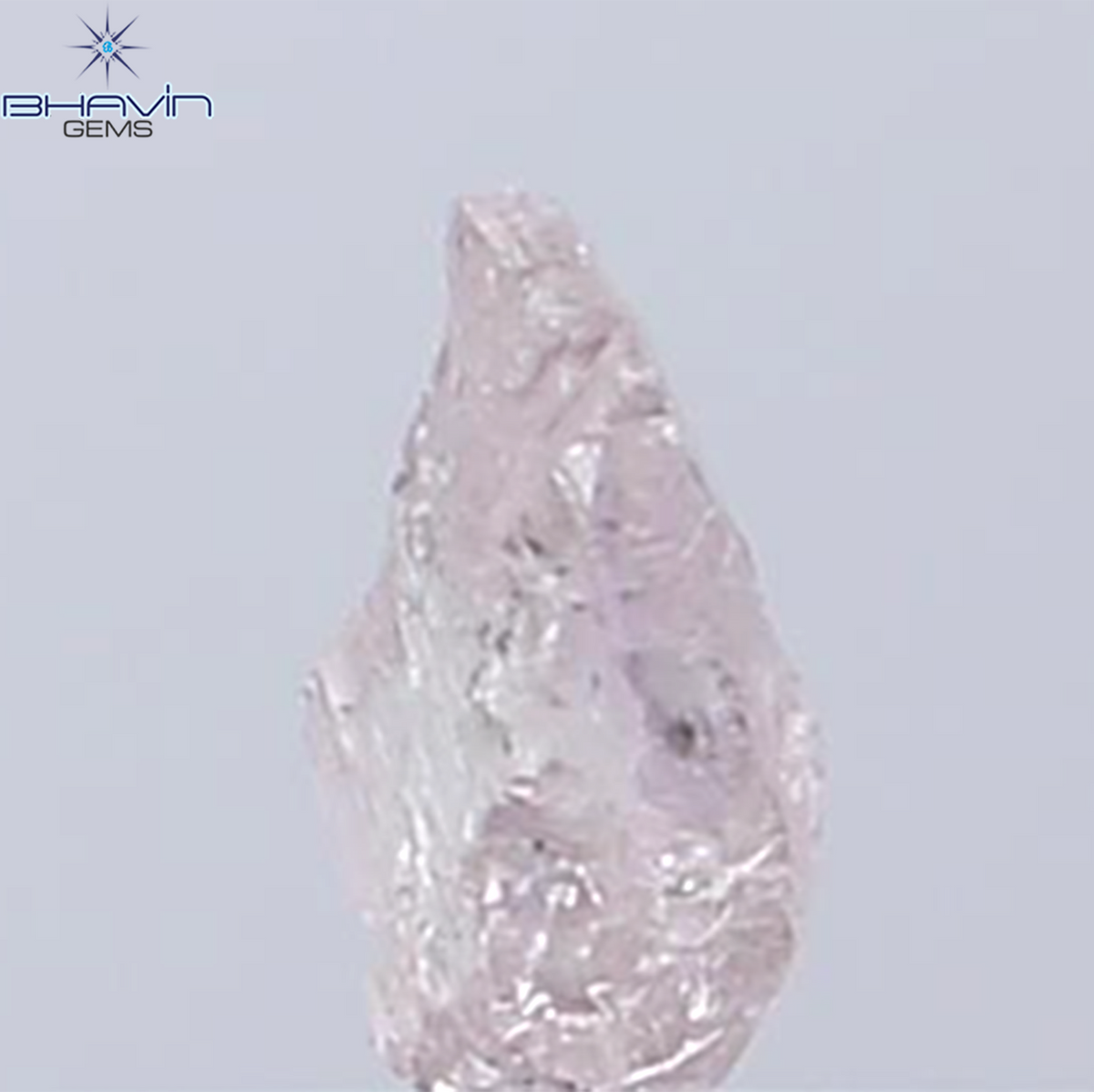 0.28 CT Natural Rough Diamond Pink Color Clarity SI (5.10 MM)