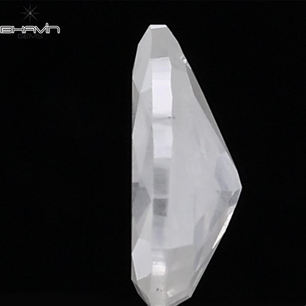 1.00 CT Natural Pear Diamond White Milky Color Clarity I3 (8.31 MM)