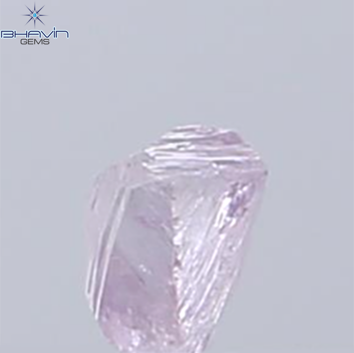 0.17 CT Natural Rough Diamond Pink Color Clarity VS (3.71 MM)