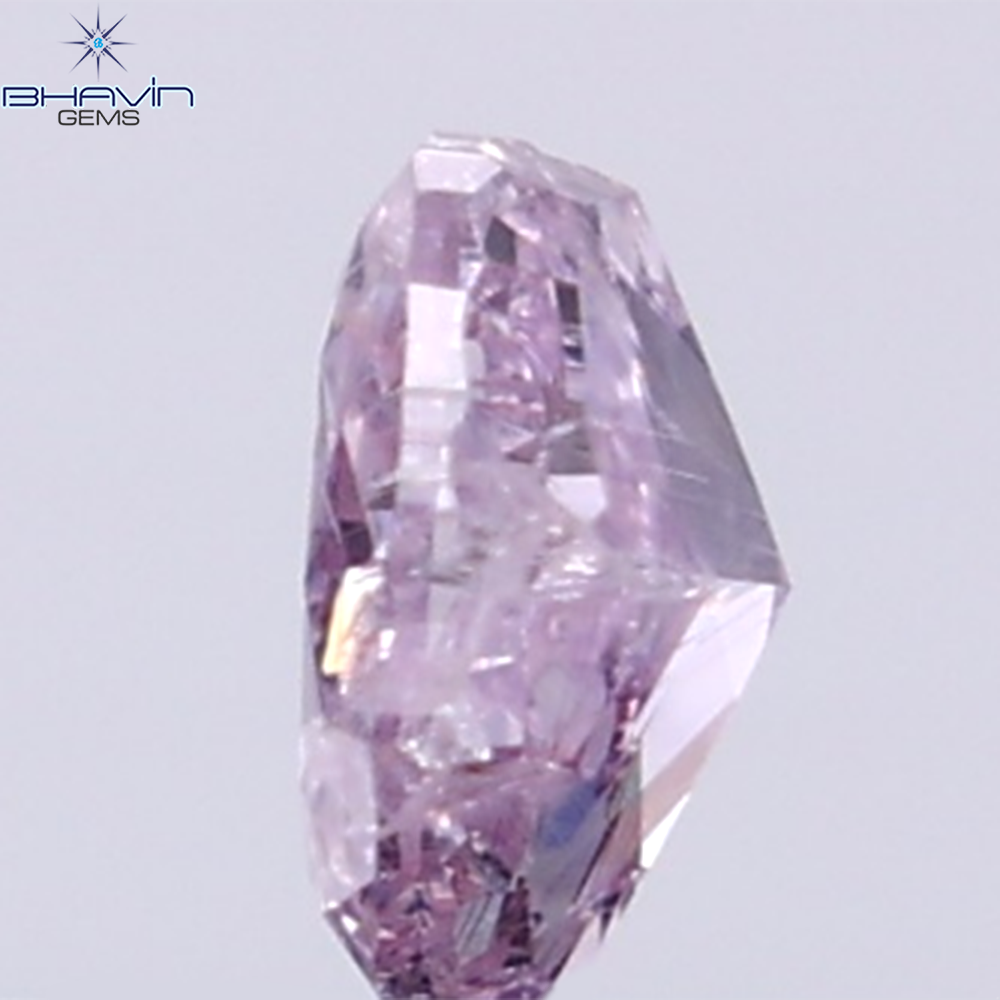 GIA Certified 0.27 CT Oval Natural Purplish Pink Diamond I3 Clarity (4.34 MM)