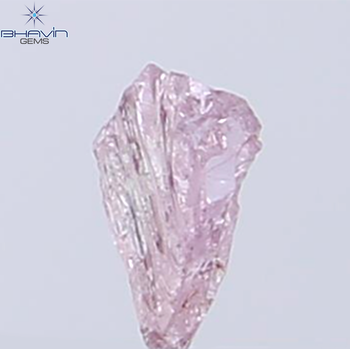 0.29 CT Natural Rough Diamond Pink Color Clarity VS (5.10 MM)