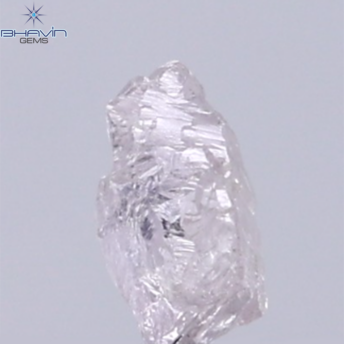 0.25 CT Natural Rough Diamond Pink Color Clarity SI (4.55 MM)