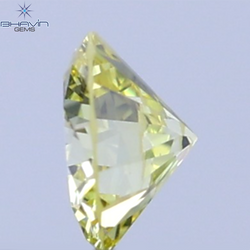 0.19 CT Natural Round Diamond Intense Yellow Color Clarity VS1 (3.83 MM)