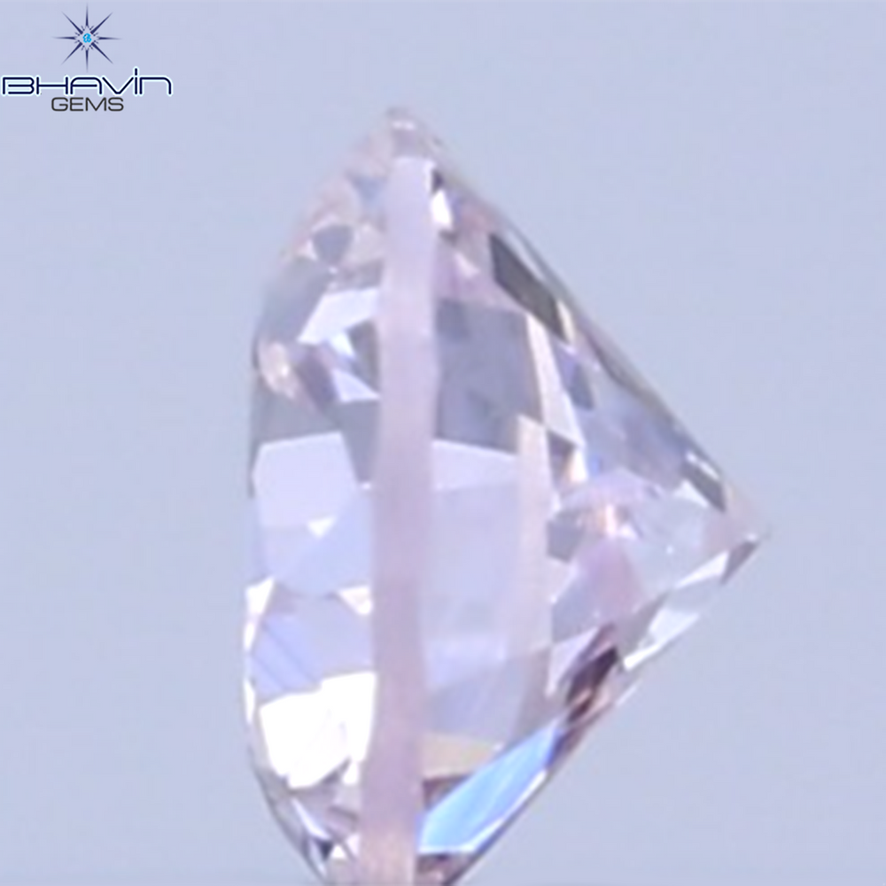 0.07 CT Natural Round Diamond Pink Color Clarity VS2 (2.36 MM)