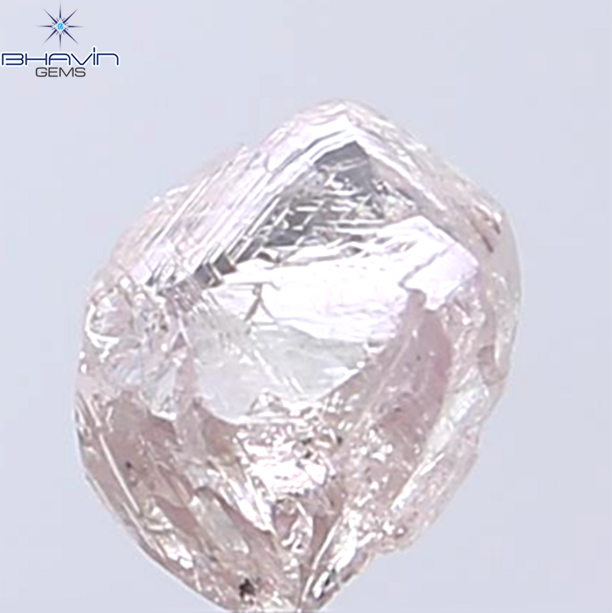 1.33 CT Natural Rough Diamond Pink Color Clarity SI (5.91 MM)