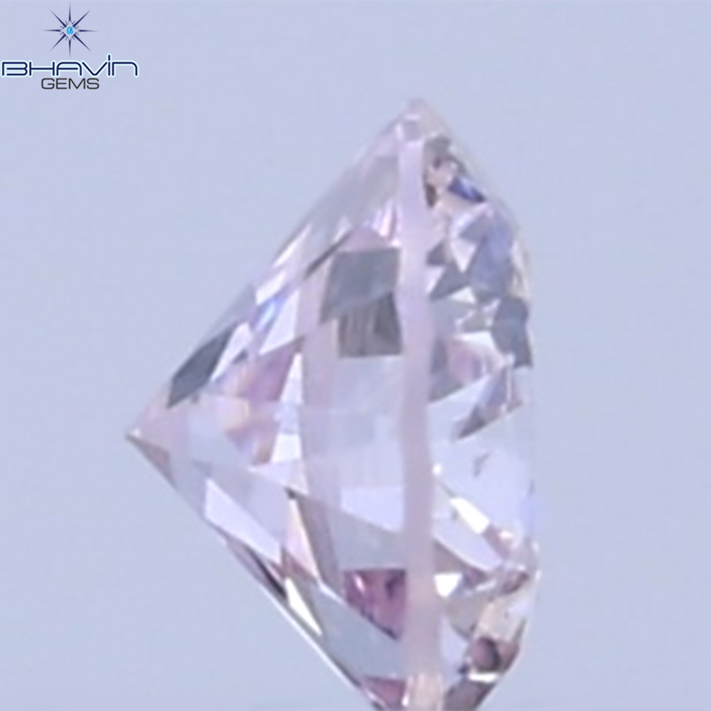 0.03 CT Natural Round Diamond Pink Color Clarity SI (1.90 MM)