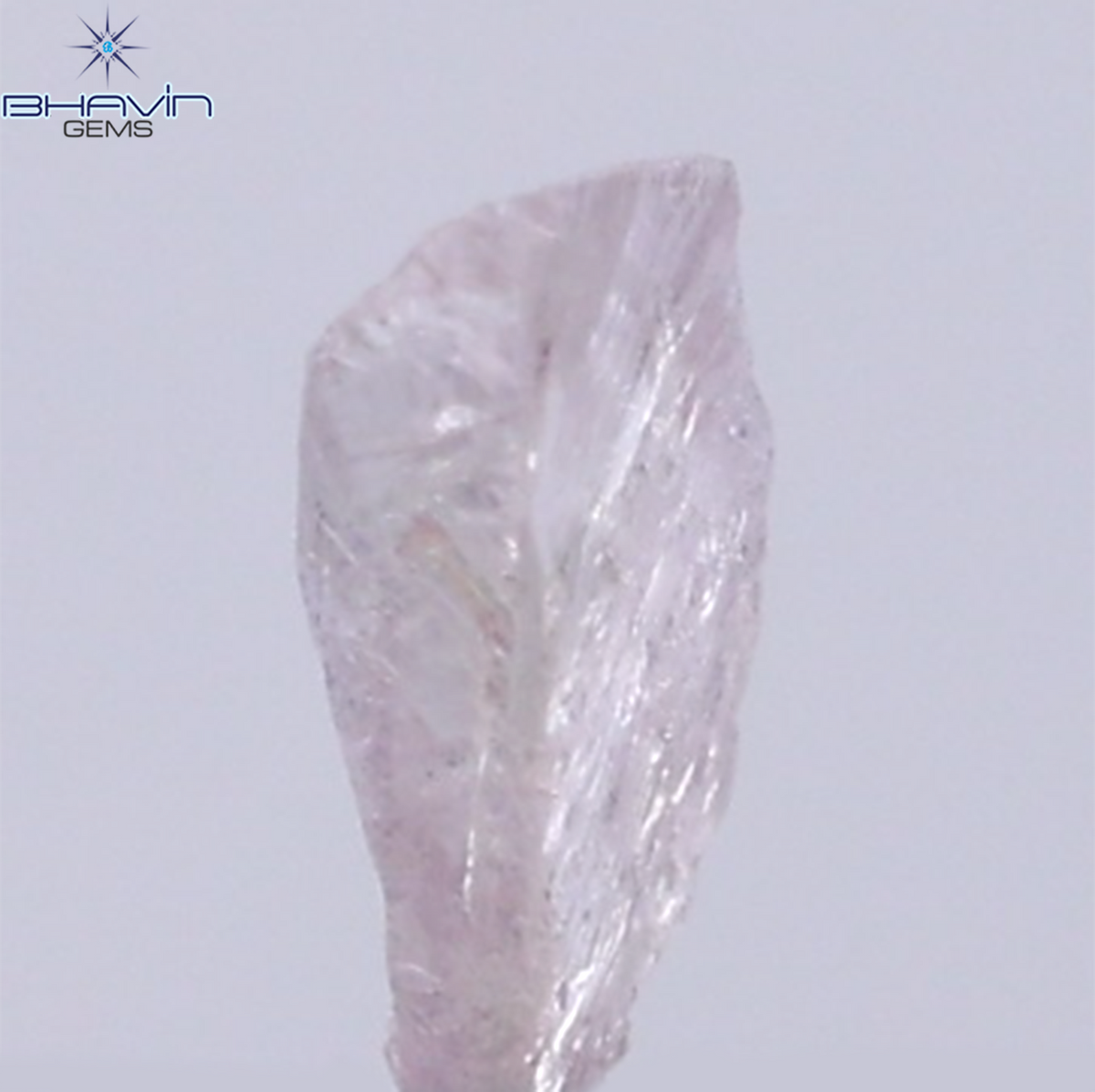 0.26 CT Natural Rough Diamond Pink Color Clarity SI (5.76 MM)