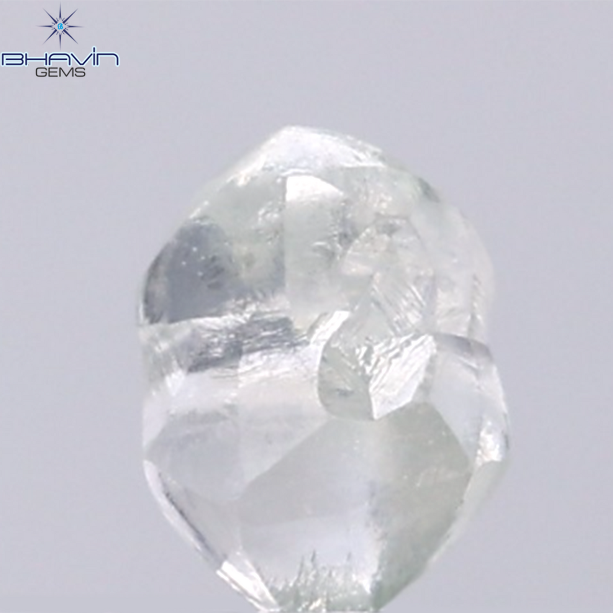 0.99 CT Natural Rough Diamond Green Color Clarity VS (6.31 MM)