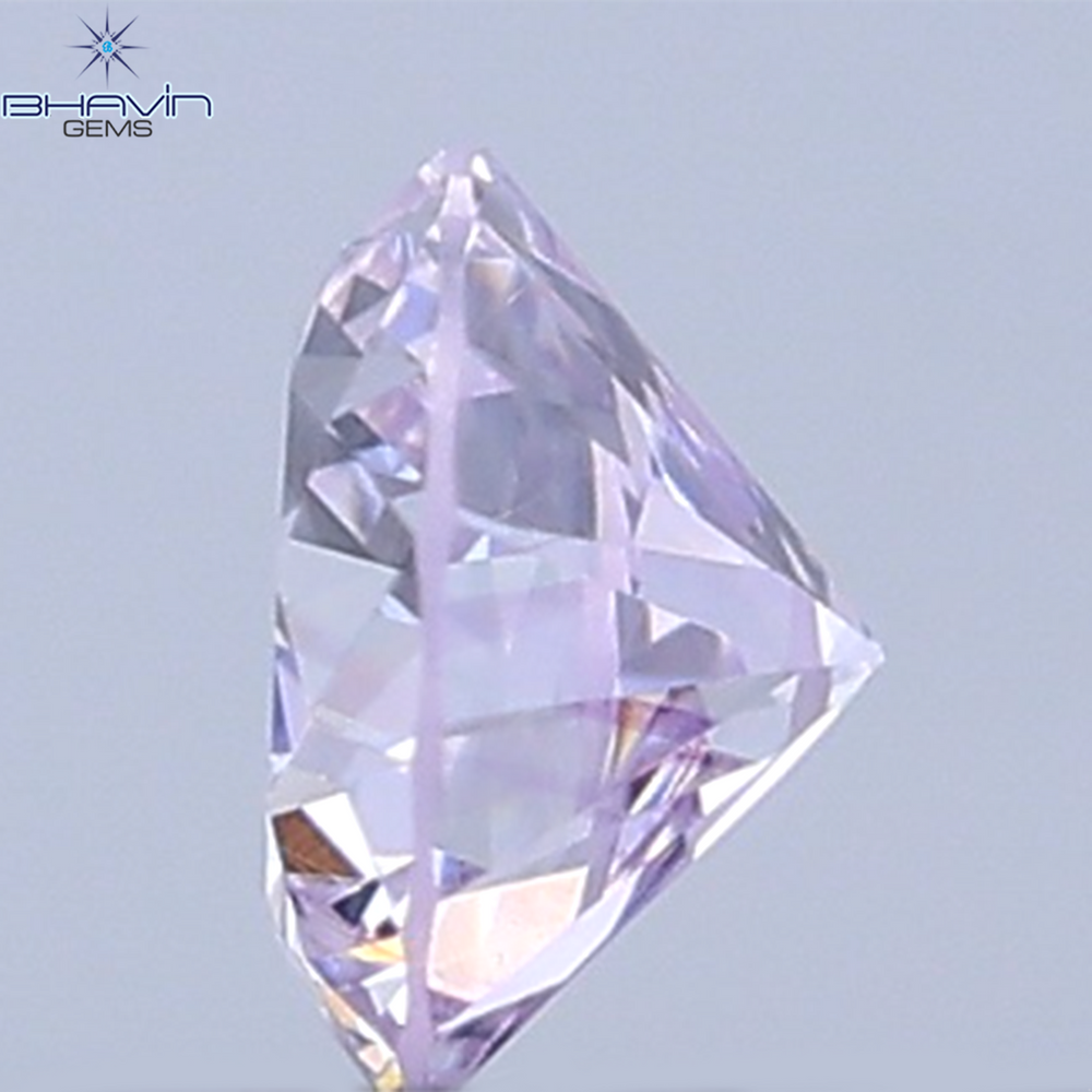 0.07 CT Natural Round Diamond Pink Color Clarity VS2 (2.6 MM)