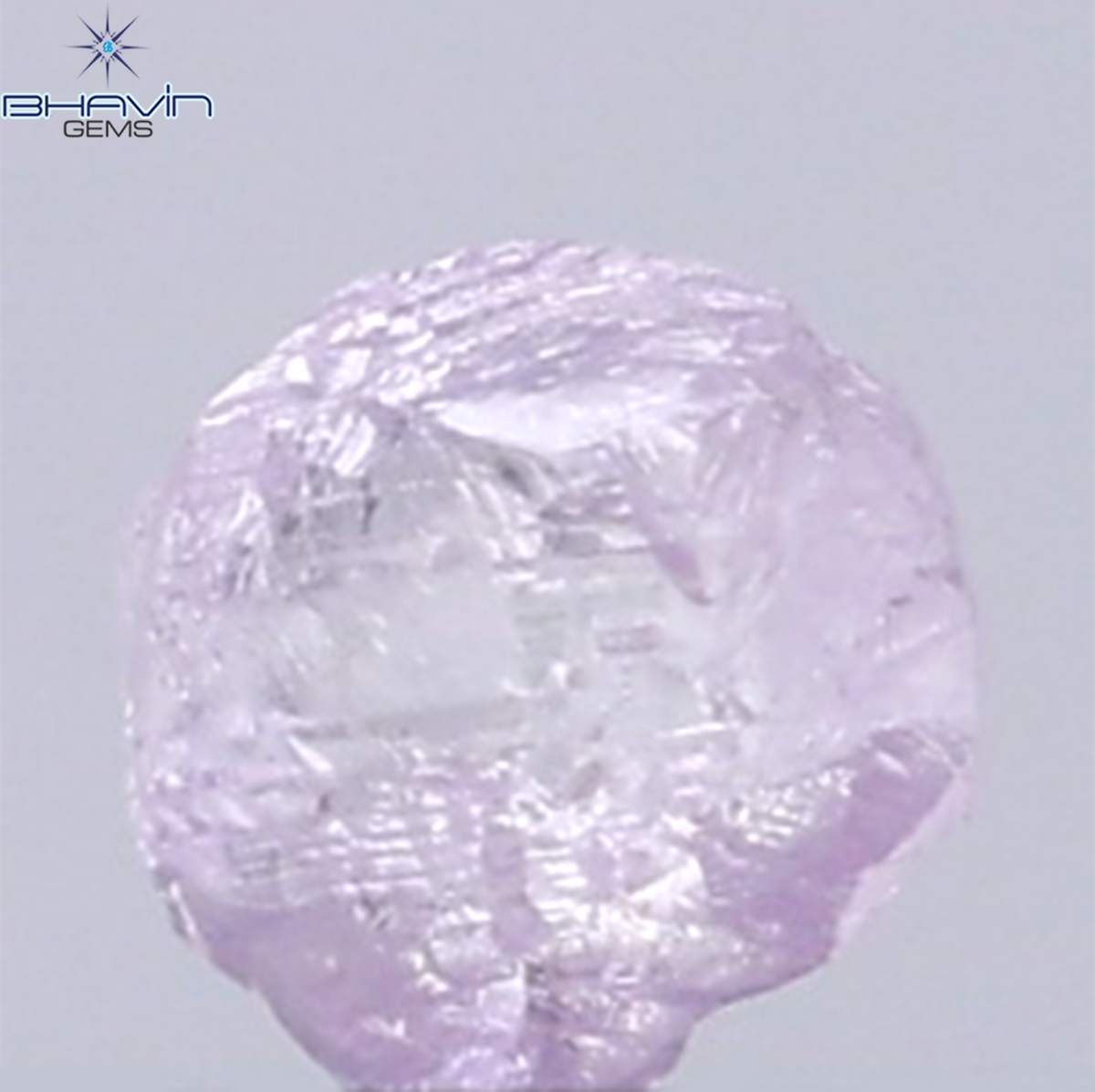 0.30 CT Natural Rough Diamond Pink Color Clarity VS (3.62 MM)
