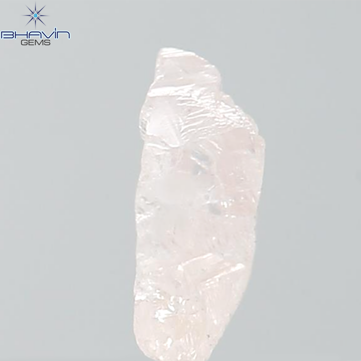 0.77 CT Natural Rough Diamond Pink Color Clarity VS (7.41 MM)