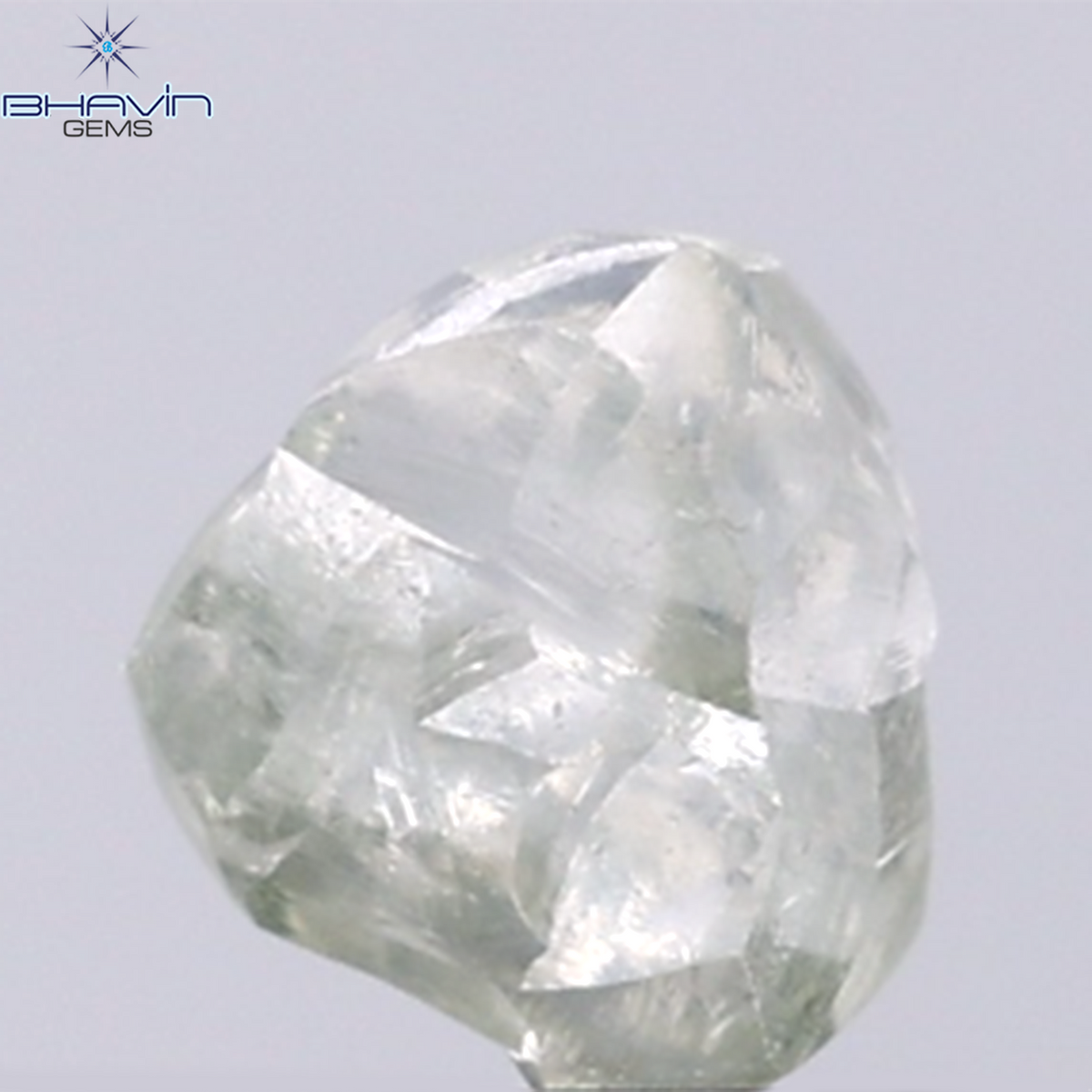 1.29 CT Natural Rough Diamond Green Color Clarity VS (6.33 MM)