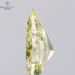 GIA Certified 1.13 CT Natural Pear Diamond Fancy Yellow Color Clarity VS1 (8.42 MM)