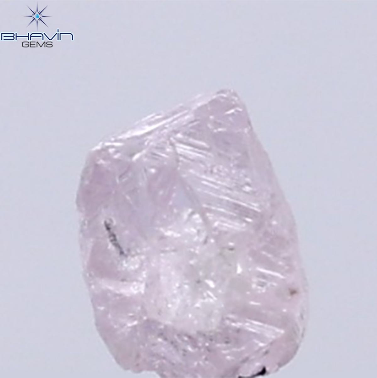 0.24 CT Natural Rough Diamond Pink Color Clarity I1 (3.36 MM)