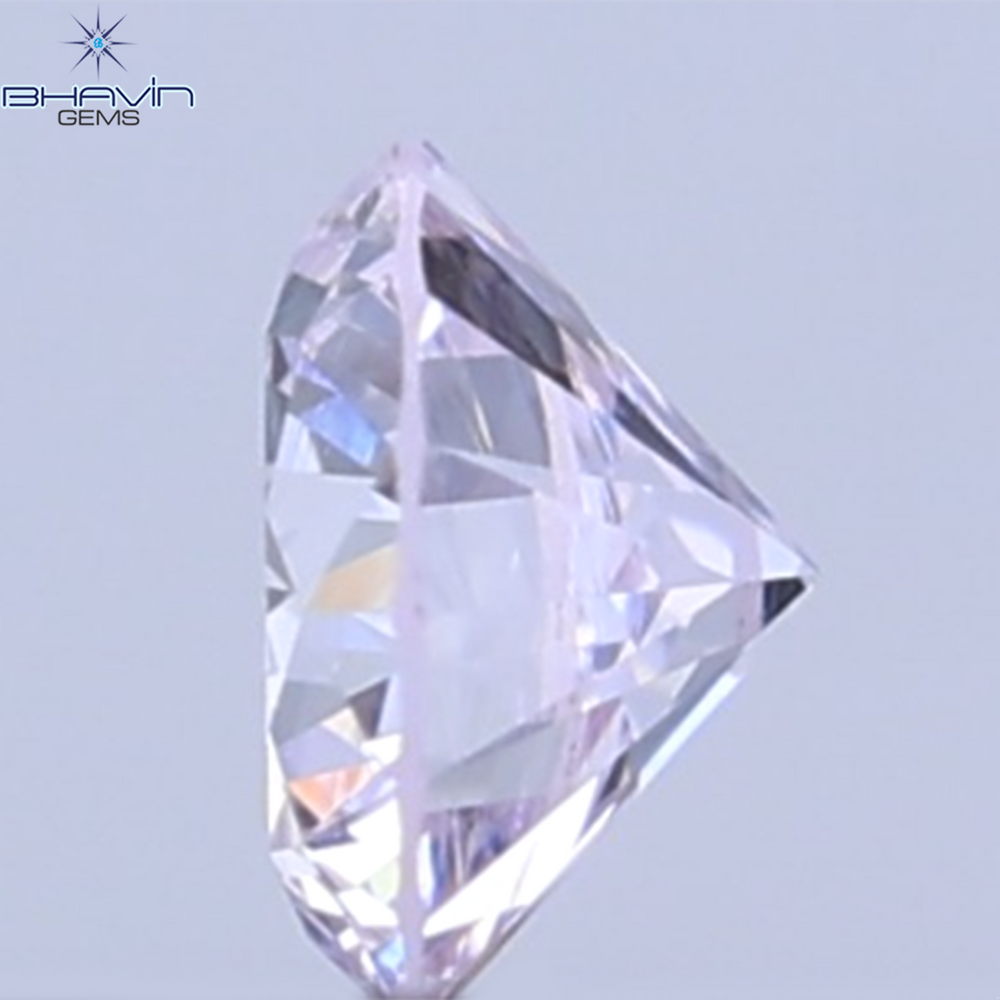 0.05 CT Natural Round Diamond Pink Color Clarity SI (2.3 MM)