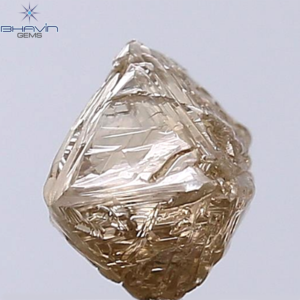 2.13 CT Rough Shape Natural Diamond Dark Brown Color SI2 Clarity (7.00 MM)