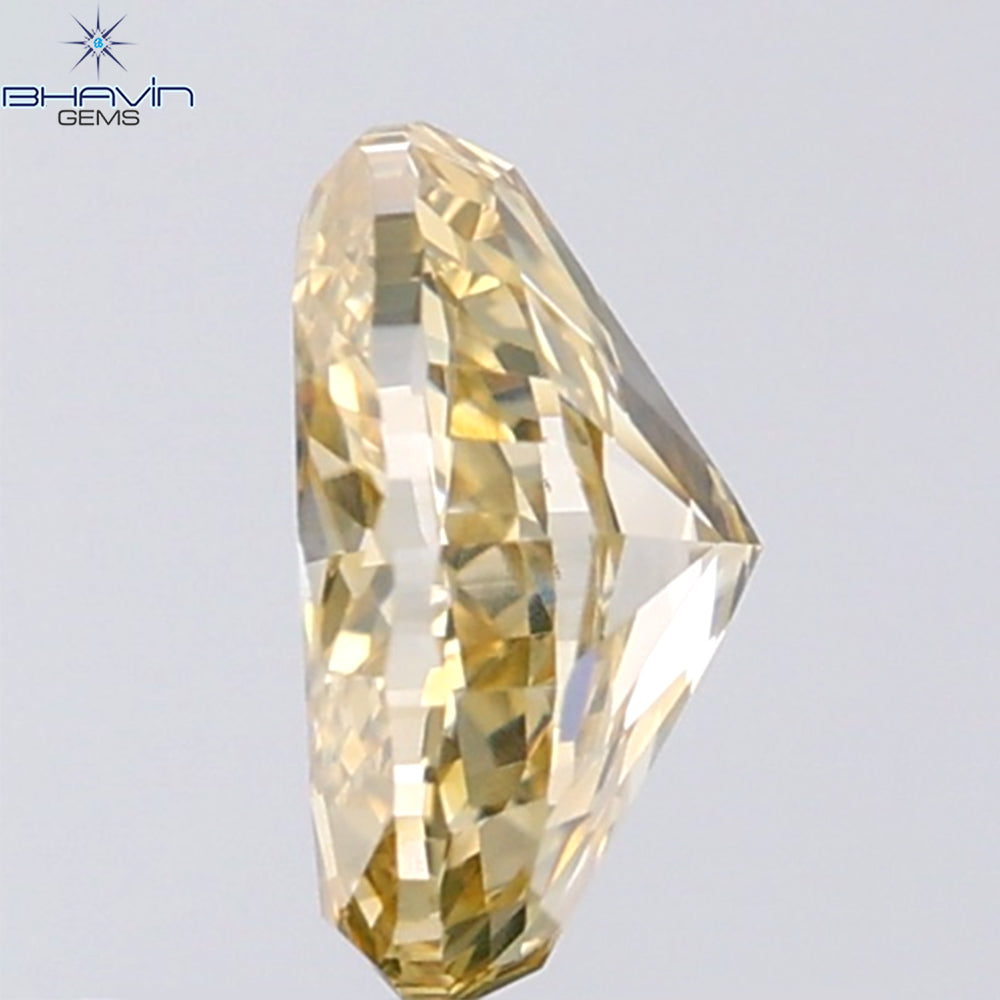 1.01 CT Oval Shape Natural Diamond Orange Brown Color VS2 Clarity (7.05 MM)