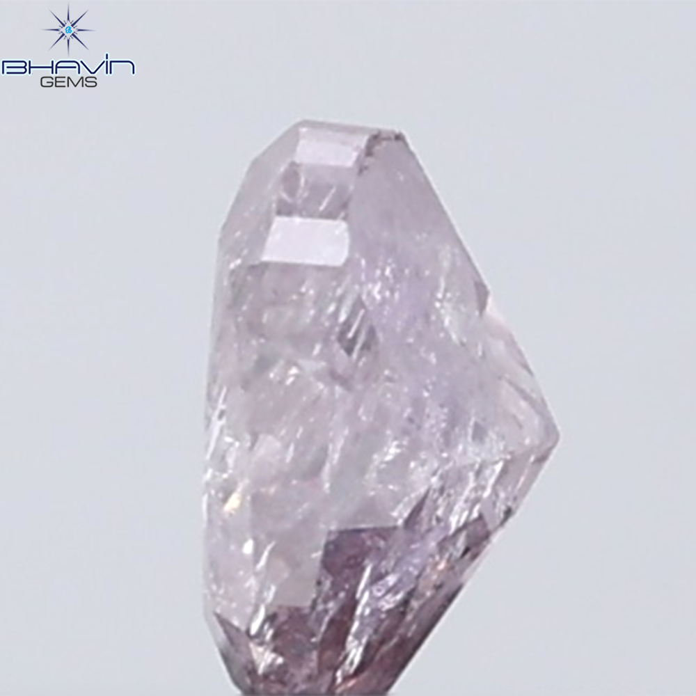 0.23 CT Heart Diamond Natural Pink Color I3 Clarity (4.07 MM)