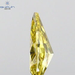 0.30 CT Pear Shape Natural Diamond Green (Chameleon) Color VS2 Clarity (6.13 MM)