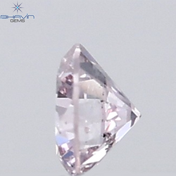 0.18 CT ラウンド ローズ カット シェイプ 天然ダイヤモンド ピンク色 I2 クラリティ (3.86 MM)