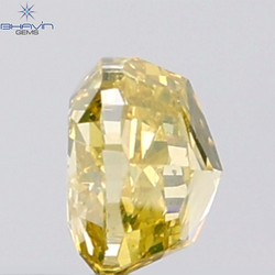 1.01 CT Cushion Diamond Natural Brown Yellow Color SI2 Clarity (5.40 MM)