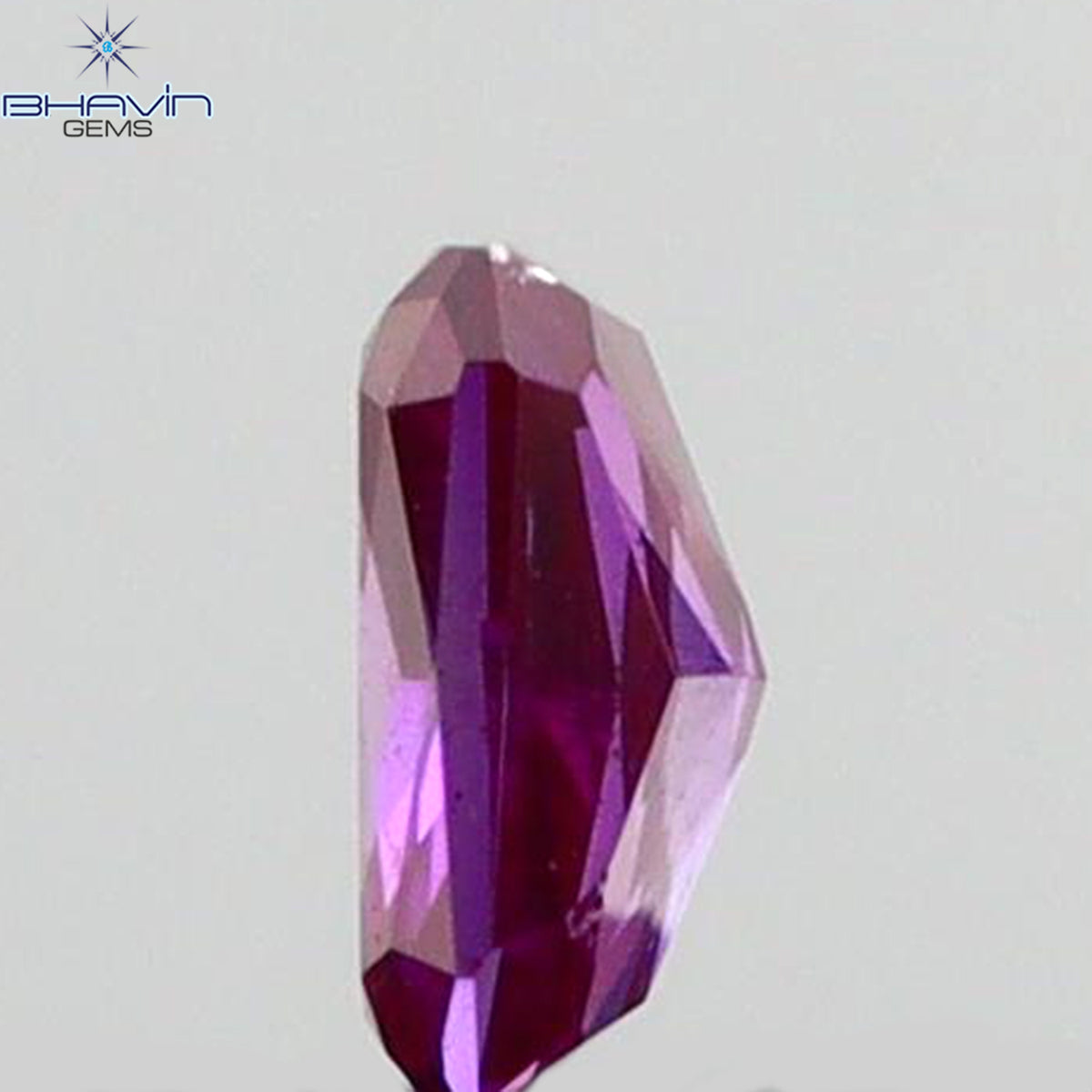 0.08 CT Natural Radiant Diamond Enhanced Pink Color Clarity SI1 (2.97 MM)