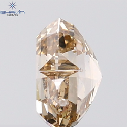 1.07 CT Heart Diamond Natural Brown Color SI2 Clarity (6.37 MM)