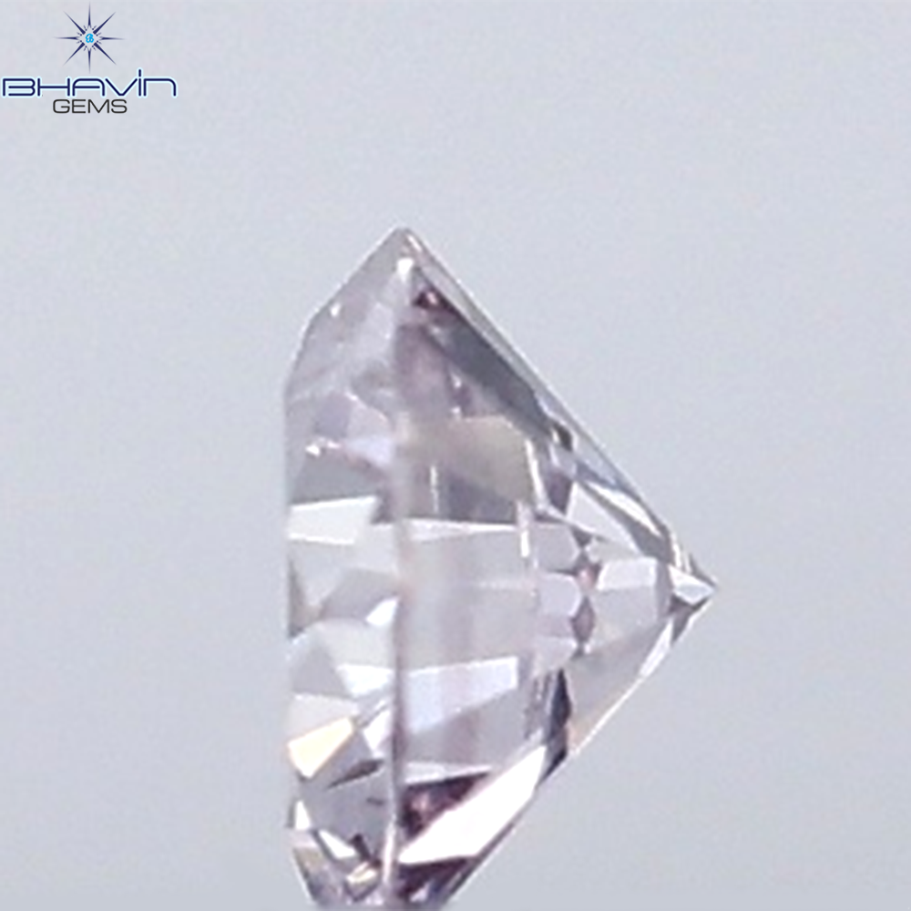 0.02 CT Round Natural Diamond Pink Color VS-SI Clarity