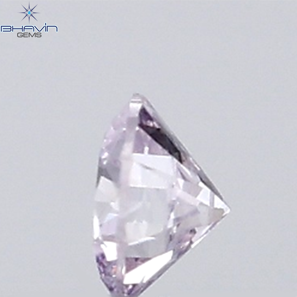 0.18 CT ラウンド ローズ カット シェイプ 天然ダイヤモンド ピンク色 I2 クラリティ (3.86 MM)