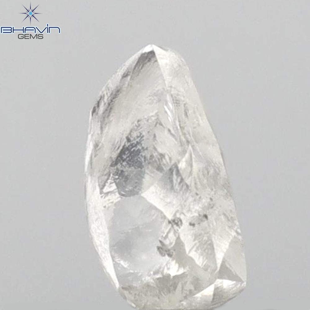 0.45 CT Rough Shape Natural Diamond White Color SI1 Clarity (5.52 MM)