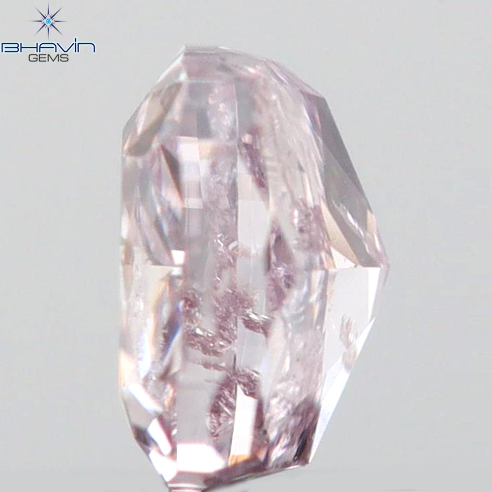 0.20  CT Cushion Shape Natural Diamond Pink Color SI2 Clarity (3.34 MM)